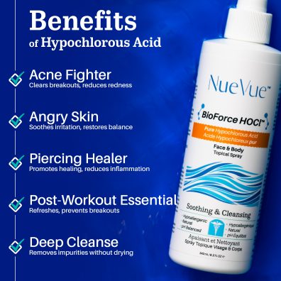BioForce HOCl - Pure Hypochlorous Acid Spray for Face & Body - 242 ml - Image 2