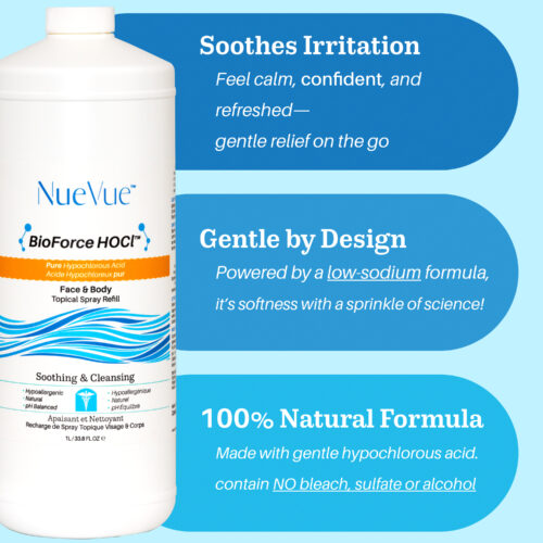 BioForce HOCl - Pure Hypochlorous Acid 1 Liter Refill Bottle - Image 2